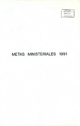 Metas Ministeriales 1991