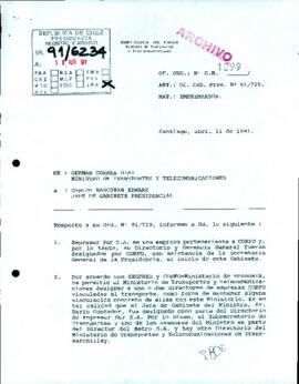 Carta solicitud de reemplazo de directivos Empremar Sur y Transmarchillay