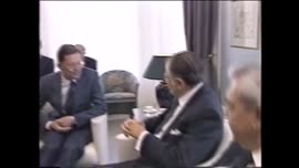 Presidente Aylwin se reúne con ministro en Alemania : video