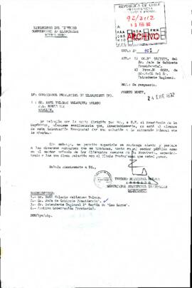 [Carta de respuesta del Gobernador Provincial de Llanquihue dirigida a particular]