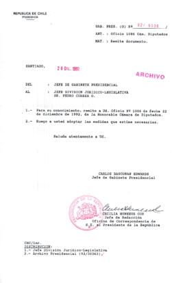 [Oficio Ord. N° 6536 de Jefe de Gabinete Presidencial, remite documento]