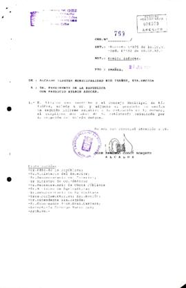 [Oficio Ord. N° 769 de Alcalde de Río Ibañez, remite informe]