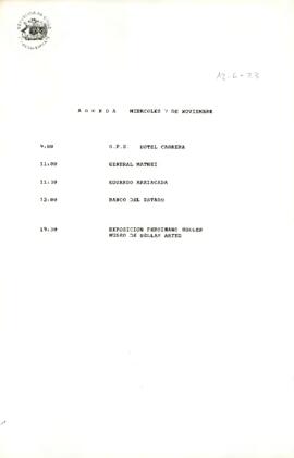 Agenda del 07 de Noviembre de 1990