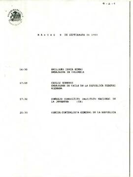 Programa Martes 08 de Septiembre de 1992.