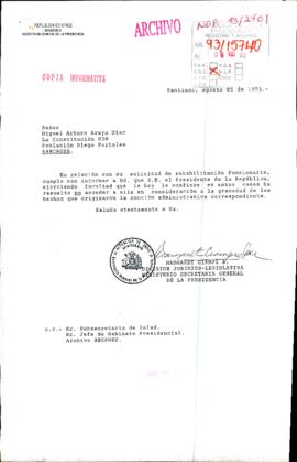 [Carta del Ministerio Secretaría General de la Presidencia]