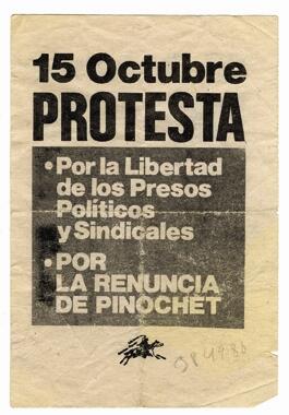 15 de Octubre Protesta Por la Libertad de los Presos Políticos y Sindicales