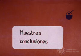 Cartel "Nuestras conclusiones"