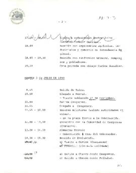 Agenda Julio de 1990