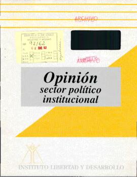 Opinión sector político institucional