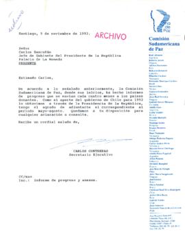 [Informe de Progreso de la Comisión Sudamericana de la Paz]