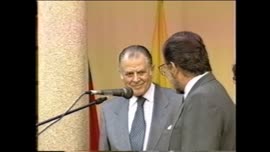 Palabras del Presidente Aylwin y de Juan Carlos  Rodríguez Ibarra: video
