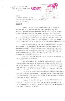 [Carta de solicitud de la Junta de Vecinos de Pua dirigida al Presidente Patricio Aylwin]