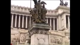 Bienvenida oficial del Presidente Aylwin en el Palacio Quirinale en Roma : video