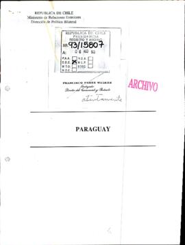 [Documento de la Dirección de Política Bilateral referente a Paraguay]