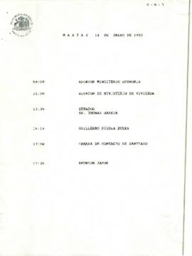 Programa Martes 12 de Enero de 1993.