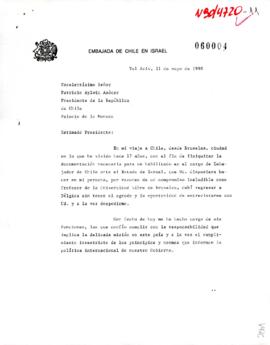 [Carta de Embajador de Chile en Israel]