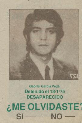 Gabriel García Vega, detenido el 19/1/75 ¿Me olvidaste?