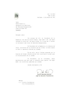 [Carta de respuesta a solicitud enviada por el Sr. Waldo Pizarro S.]