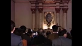 Imágenes del Presidente Aylwin durante misa con motivo del 11 de septiembre: video