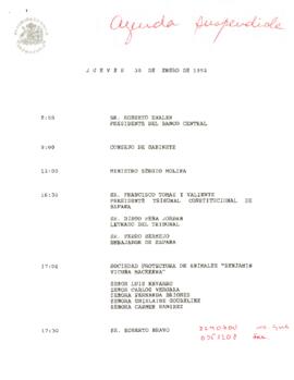 Programa jueves 30 de enero de 1992