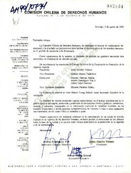 [Carta sobre la Comisión Chilena de Derechos Humanos]