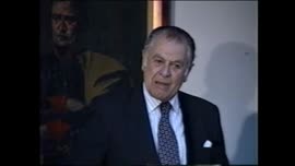 Presidente Aylwin pronuncia discurso en Uruguay: video