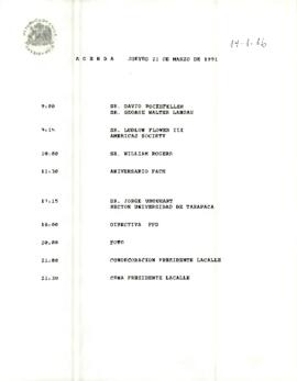 Programa Presidencial, jueves 21 de marzo 1991