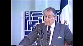 Presidente Aylwin ofrece discurso en Curicó : video