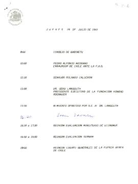 Programa Jueves 29 de Julio de 1993.