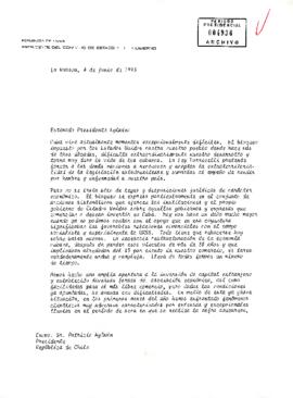 [Carta de Presidente de Cuba, dirigida al Presidente Aylwin]