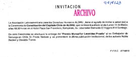 [Invitación a la Ceremonia de Constitución del Capitulo Chile de ALDHU]