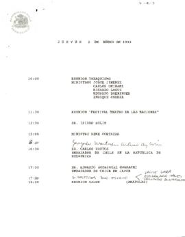 Programa jueves 2 de enero 1992