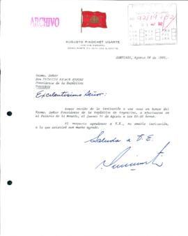 [Carta del Comandante en Jefe del Ejército de Chile dirigida al Presidente Patricio Aylwin]