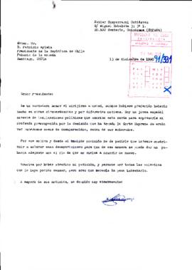[Carta enviada por Sr. Xabier Susperregui manifestando preocupación por casos de desaparecidos que fueron archivados]