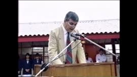 Presidente Aylwin asiste a la inauguración de la Escuela F-87: video