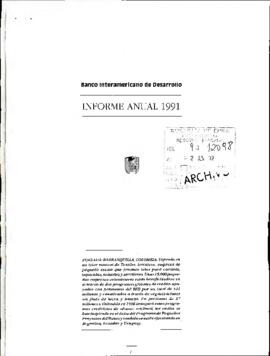 Informe Anual 1991 Banco Interamericano de Desarrollo