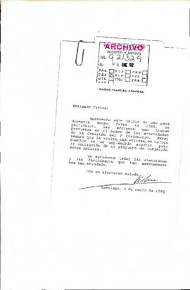 [Nota de saludos]