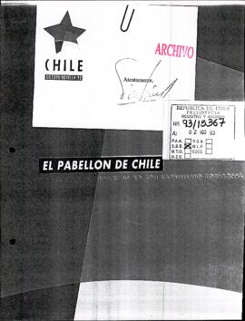 [Envío de libro "El Pabellón de Chile. Huracanes y Maravillas en una Exposición Universal" sobre participación de Chile en Expo Sevilla 1992]