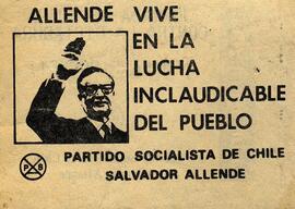 Allende vive en la lucha inclaudicable del Pueblo