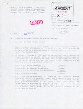 [Oficio del Director Regional de SERVIU Coquimbo dando respuesta a postulación a subsidio habitacional rural]