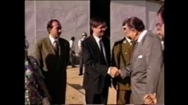 Llegada del Presidente Aylwin a Extremadura: video