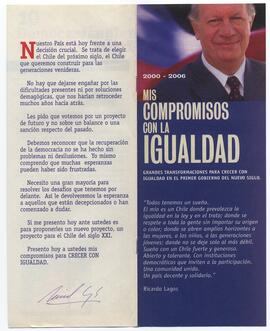 Ricardo Lagos 2000-2006 Mis compromisos con la igualdad
