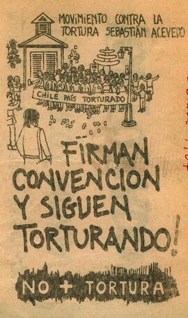 Firman convención y siguen torturando! No + Tortura