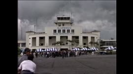 Llegada del Presidente Aylwin a El Salvador : video