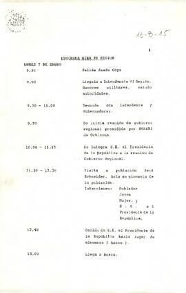 Programa de Gira VI Región.