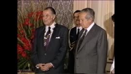 Imágenes del Presidente Aylwin en el Palacio Nacional de Belém: video