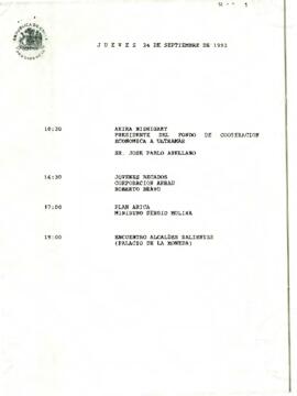 Programa Jueves 24 de Septiembre de 1992.