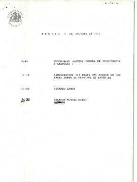 Programa Martes 06 de Octubre de 1992.
