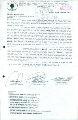 [Carta de Radio La Voz de la Costa de Osorno dirigida al Presidente Patricio Aylwin]