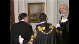 Presidente Aylwin es recibido en evento de gala en Londres : video